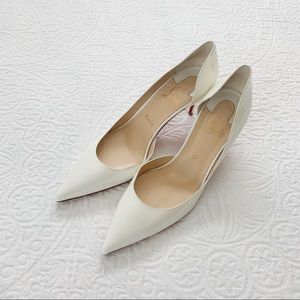 Christian Louboutin Half D'Orsay Iriza Pump White